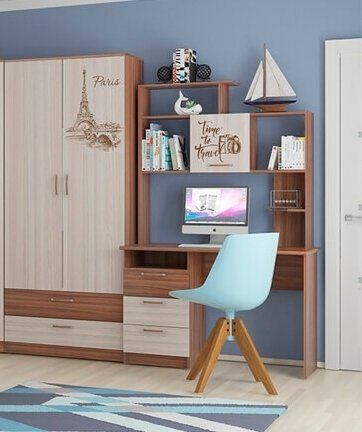 Стол компьютерный с надстройкой MLK Вояж, 124х60x191.8 см, коричневый - ForteMarket Стол компьютерный с надстройкой MLK Вояж, 124х60x191.8 см, коричневый купить,NaN