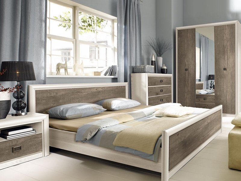 Кровать BRW Коен LOZ 160x200см коричневая купить,NaN