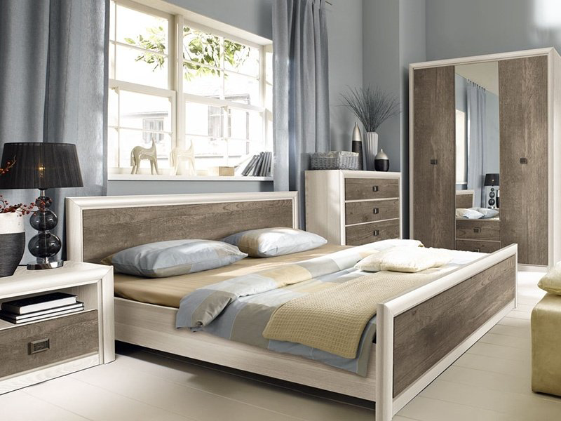Кровать BRW Коен LOZ 160x200см коричневая купить,NaN