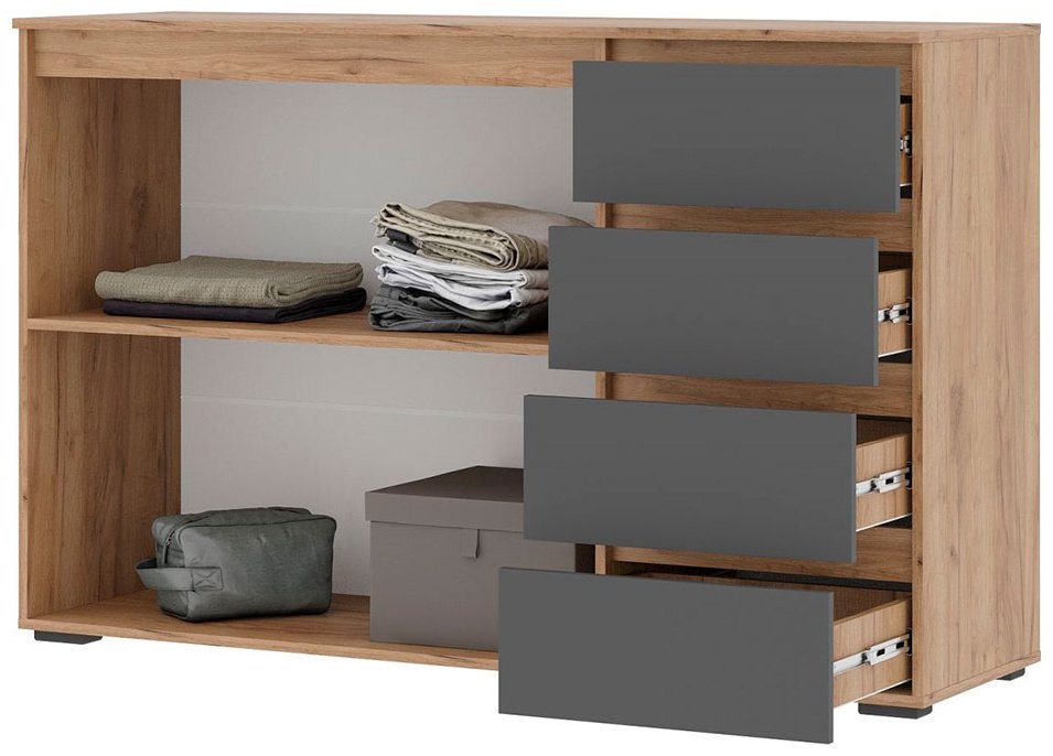 Комод Стендмебель Хелен, 150.20x46x95.8 см, серый - ForteMarket Комод Стендмебель Хелен, 150.20x46x95.8 см, серый купить,0