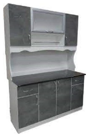 Гарнитур кухонный Grand Miks Глория 150x210х60см серый купить,NaN