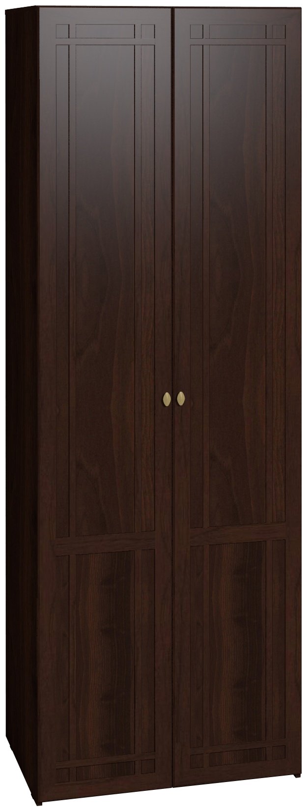 Шкаф распашной Глазов Sherlock 80x230х58см темно-коричневый купить,NaN