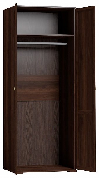 Шкаф распашной Глазов Sherlock 80x230х58см темно-коричневый купить,NaN