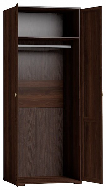 Шкаф распашной Глазов Sherlock 80x230х58см темно-коричневый купить,NaN