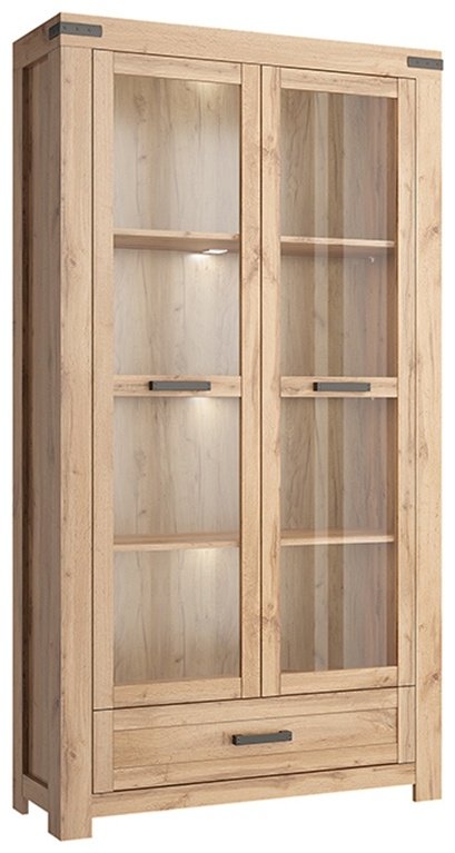 Шкаф-витрина Anrex Мортиз 00031766 112.6x40.1x210.1см купить,NaN