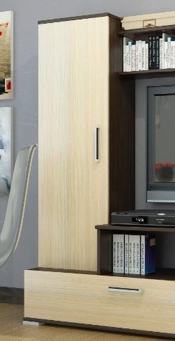 Стенка Стендмебель Лима 152х150х40 см, коричневый, бежевый - ForteMarket Стенка Стендмебель Лима 152х150х40 см, коричневый, бежевый купить,0