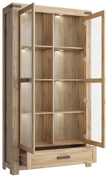 Шкаф-витрина Anrex Мортиз 00031766 112.6x40.1x210.1см купить,NaN