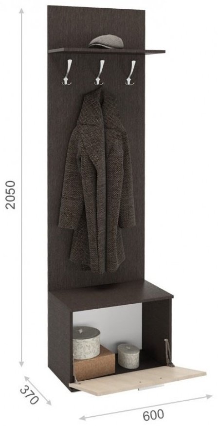 Вешалка IMPERIAL Виола 60x37x205см коричневый купить,NaN