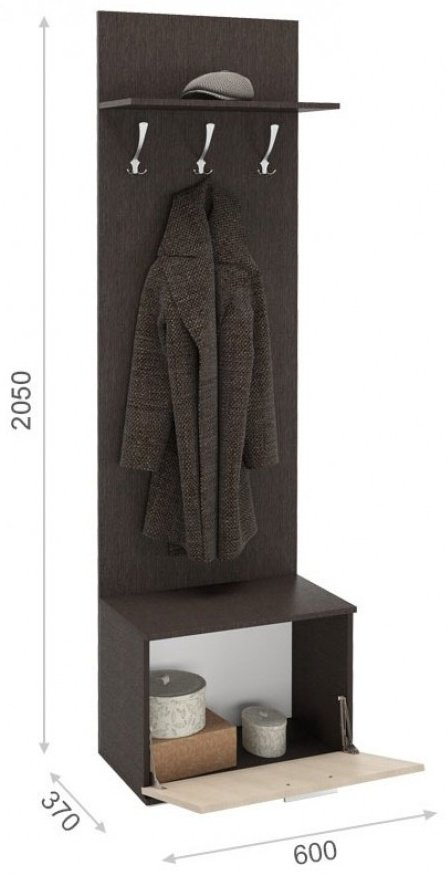 Вешалка IMPERIAL Виола 60x37x205см коричневый купить,NaN