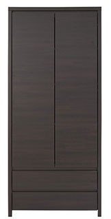 Распашной шкаф BRW Каспиан REG2D2S, 90x200х40 см, коричневый купить,NaN