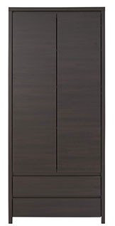 Распашной шкаф BRW Каспиан REG2D2S, 90x200х40 см, коричневый купить,NaN
