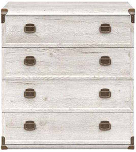 Комод Loftwood Индиана-11, 80x40x87 см, белый