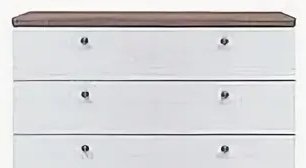 Комод Гербор Тина, 103x43.50x87 см, белый, коричневый купить,0