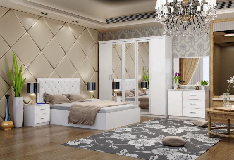 Гарнитур Grand Miks Бостон 2 5Д 160х200см белый купить,NaN