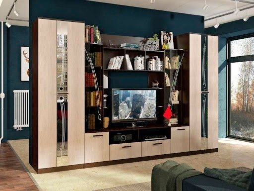 Стенка BTS Венеця 340х220х53 см, коричневый, бежевый купить,NaN