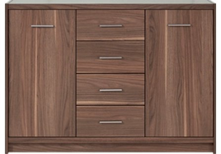 Комод Гербор Опен 118.50x33.50x87см коричневый купить,NaN