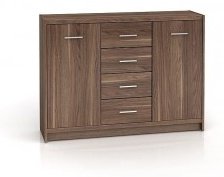 Комод Гербор Опен, 118.50x33.50x87 см, коричневый - ForteMarket Комод Гербор Опен, 118.50x33.50x87 см, коричневый купить,0