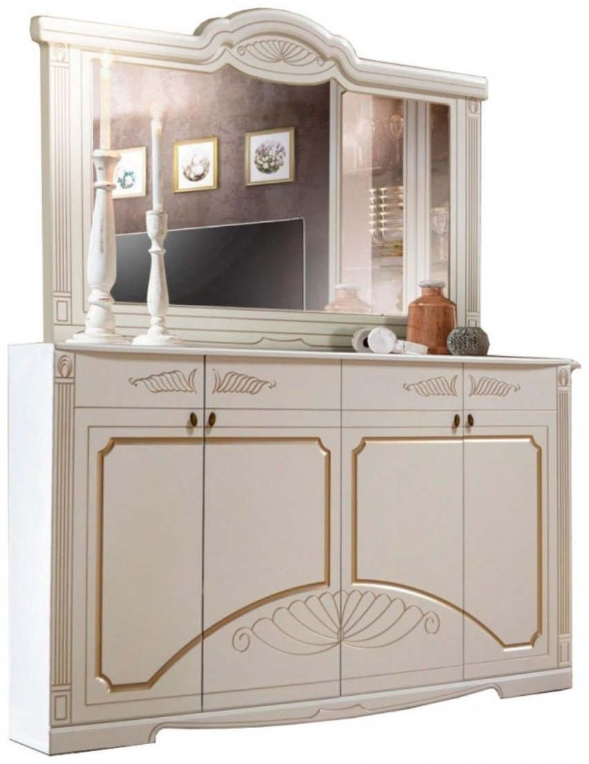 Комод Sanfor Амели 176.60x55.20x99.5см белый купить,NaN