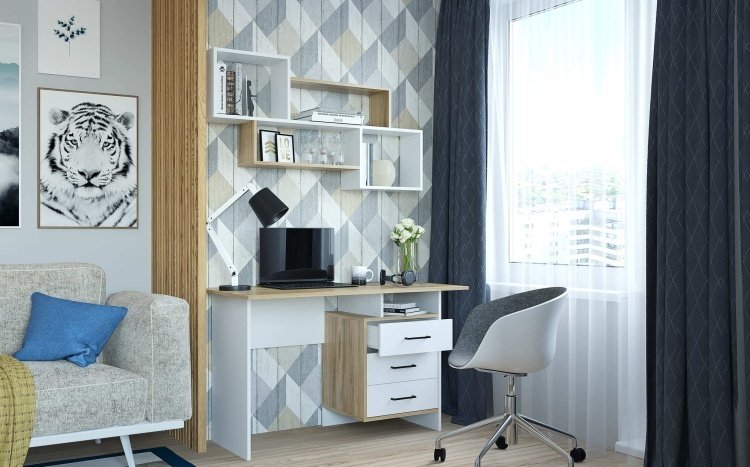 Горизонт Лайт 400459 детский стол, 120x59.6x75 см, белый, коричневый - ForteMarket Горизонт Лайт 400459 детский стол, 120x59.6x75 см, белый, коричневый купить,0