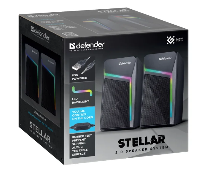 Акустическая система Defender Stellar 2.0 65043 Black купить,0
