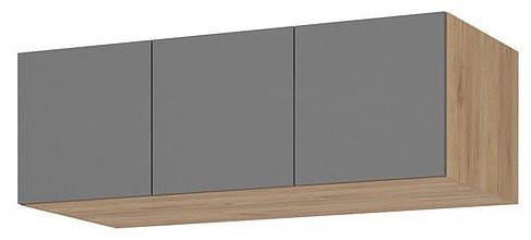 Распашной шкаф Стендмебель Лион, 120x240х55 см, серый, золотой купить,0