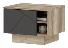 Тумба Стендмебель Даллас, 50x36.6x40.2 см, серый, золотистый