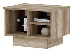 Тумба Стендмебель Даллас, 50x36.6x40.2 см, серый, золотистый - ForteMarket Тумба Стендмебель Даллас, 50x36.6x40.2 см, серый, золотистый купить,0