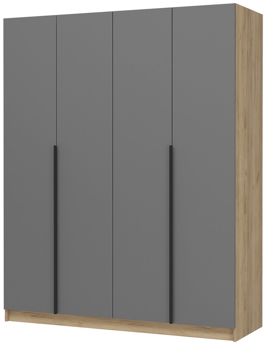 Шкаф Стендмебель Лион 160x200х55см серо-коричневый купить,NaN