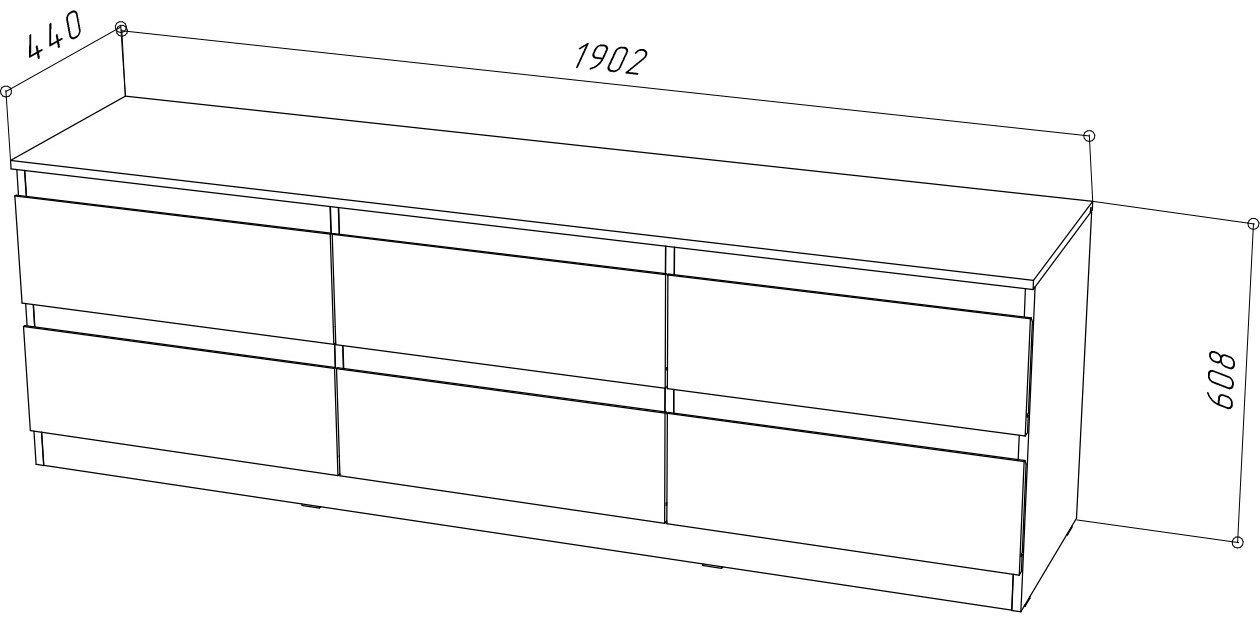 ТВ-тумба напольная НК-Мебель Stern, 190x61x43 см, белый купить,0