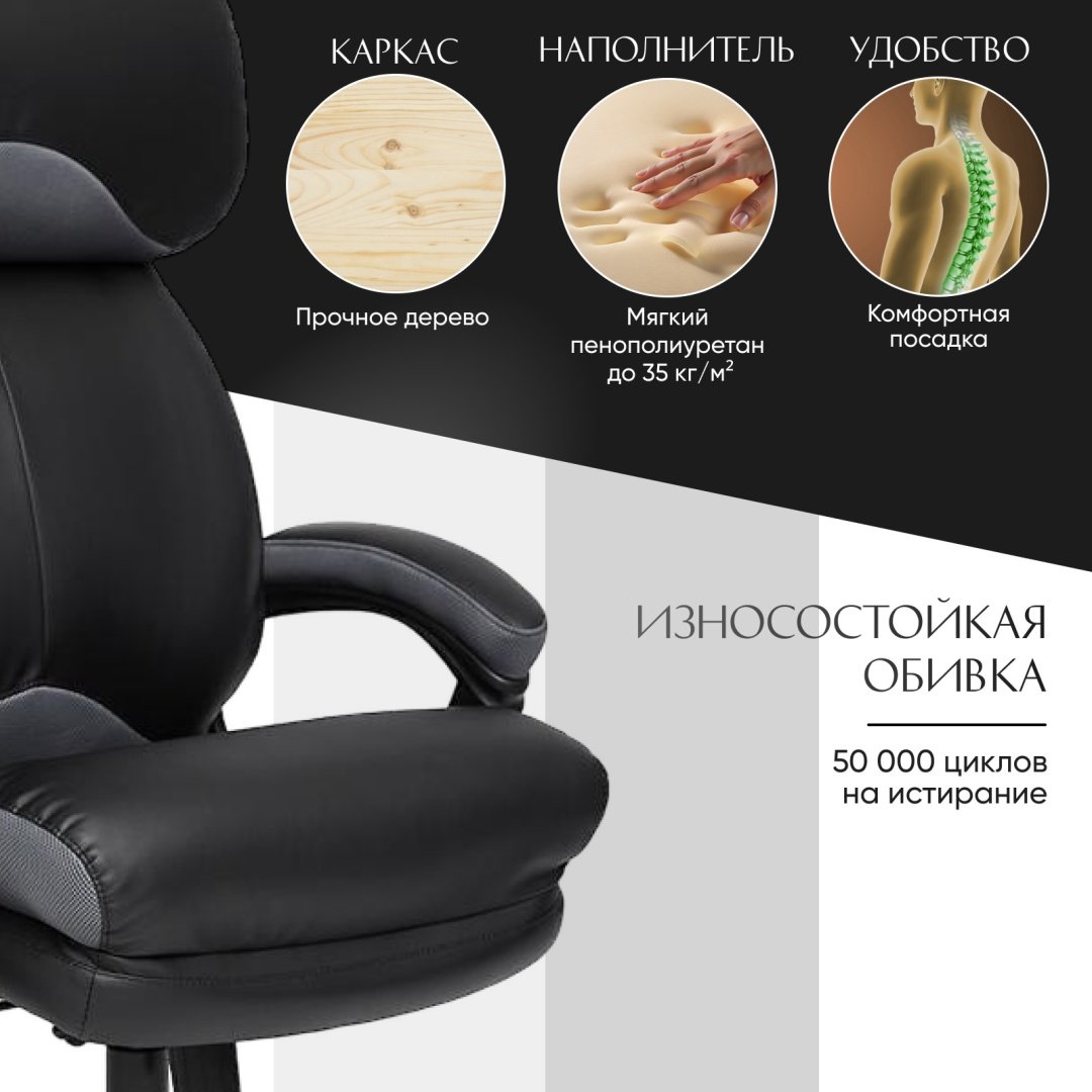 Офисное кресло Tetchair Duke 12904, черный