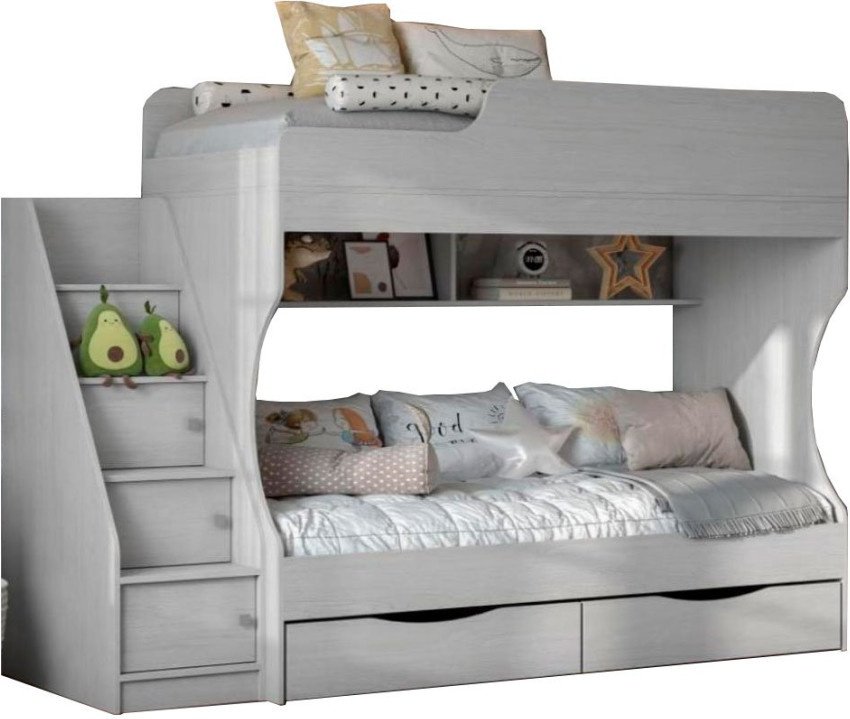 Двухъярусная кровать Астрид мебель Каприз 22, 80x180 см, белый