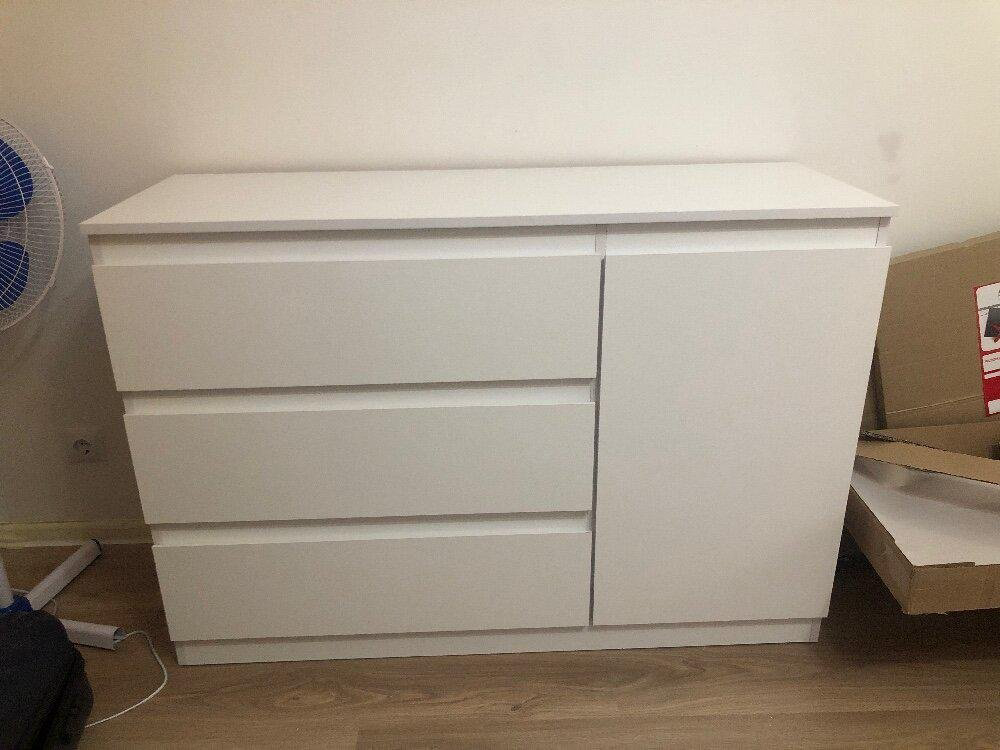 Комод НК Мебель 4424, 123.20x43.30x85.7 см, белый купить,NaN