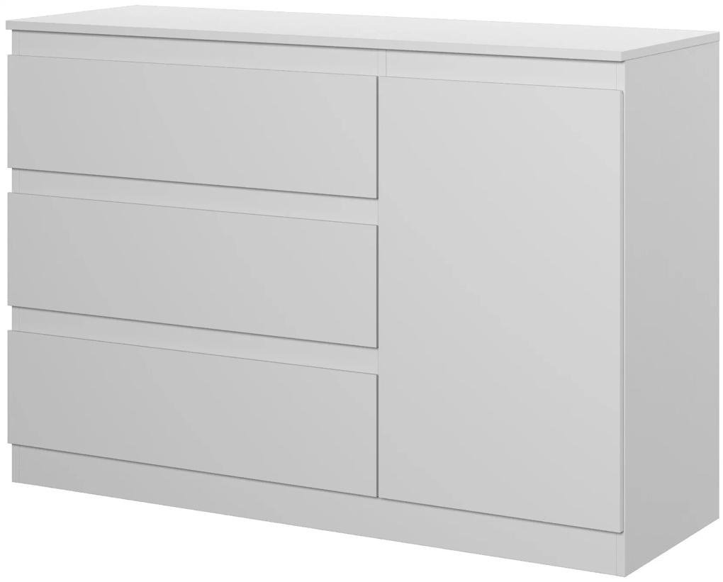 Комод НК Мебель 4424, 123.20x43.30x85.7 см, белый купить,NaN