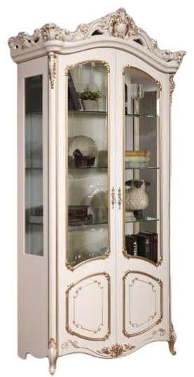 СлонимМебель Элиза 2Д, 127.4x53.1x245.7, бежевый, золотой купить,NaN