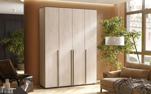Шкаф распашной Миф Норд 160x223.6х51см светло-серый
