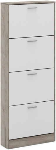 Тумба для обуви IMPERIAL 60x18.50x157см серо-белый