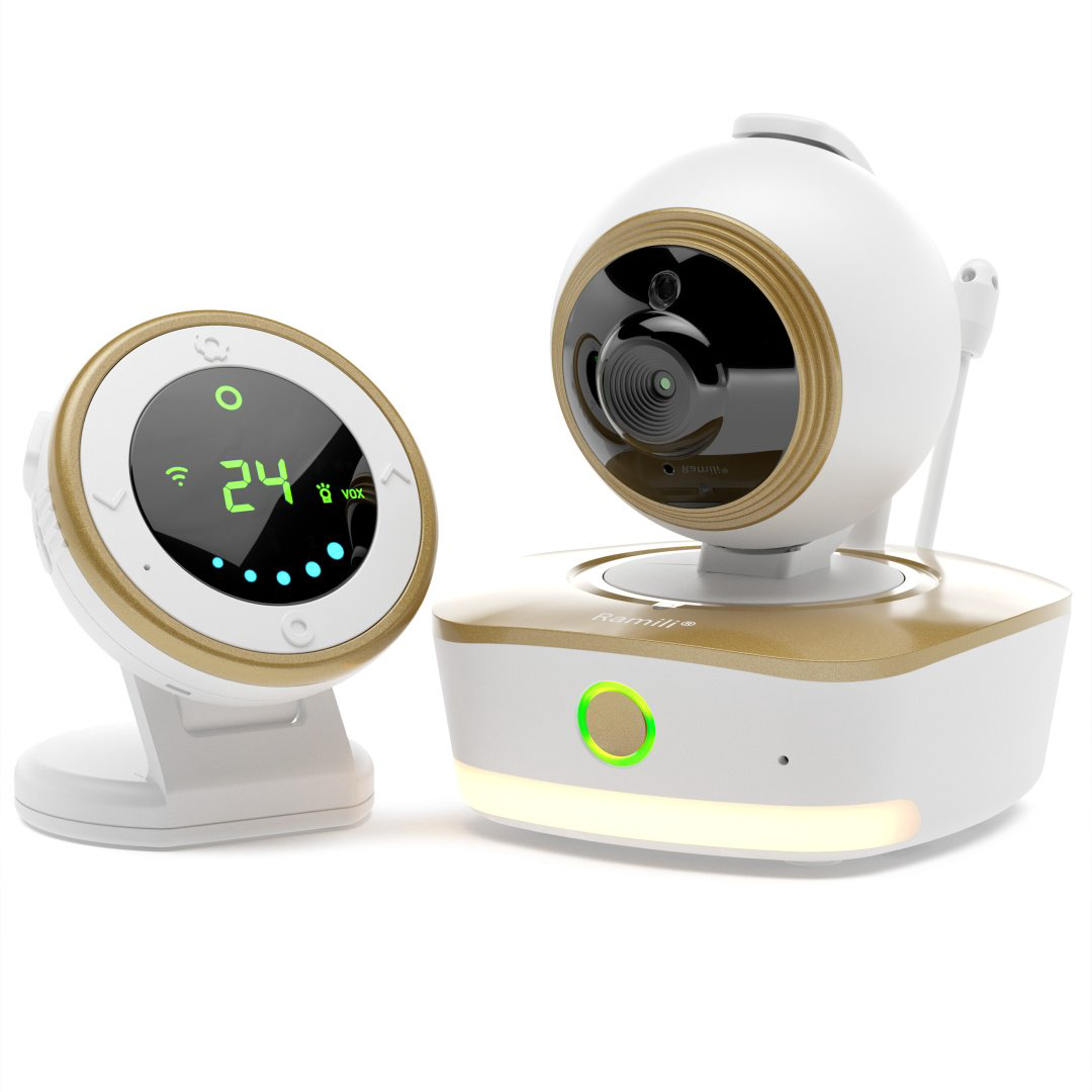 Видеоняня Ramili 2-в-1 Wi-Fi Full HD с повышенной дальностью RV1800 купить,NaN