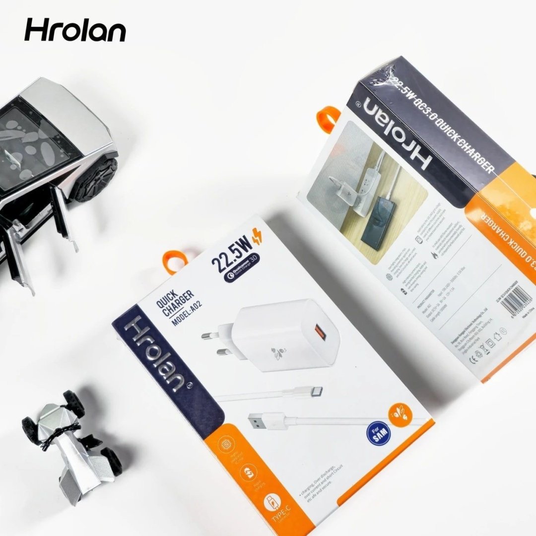 Зарядное устройство Hrolan A02 22.5W USB белый купить,3000