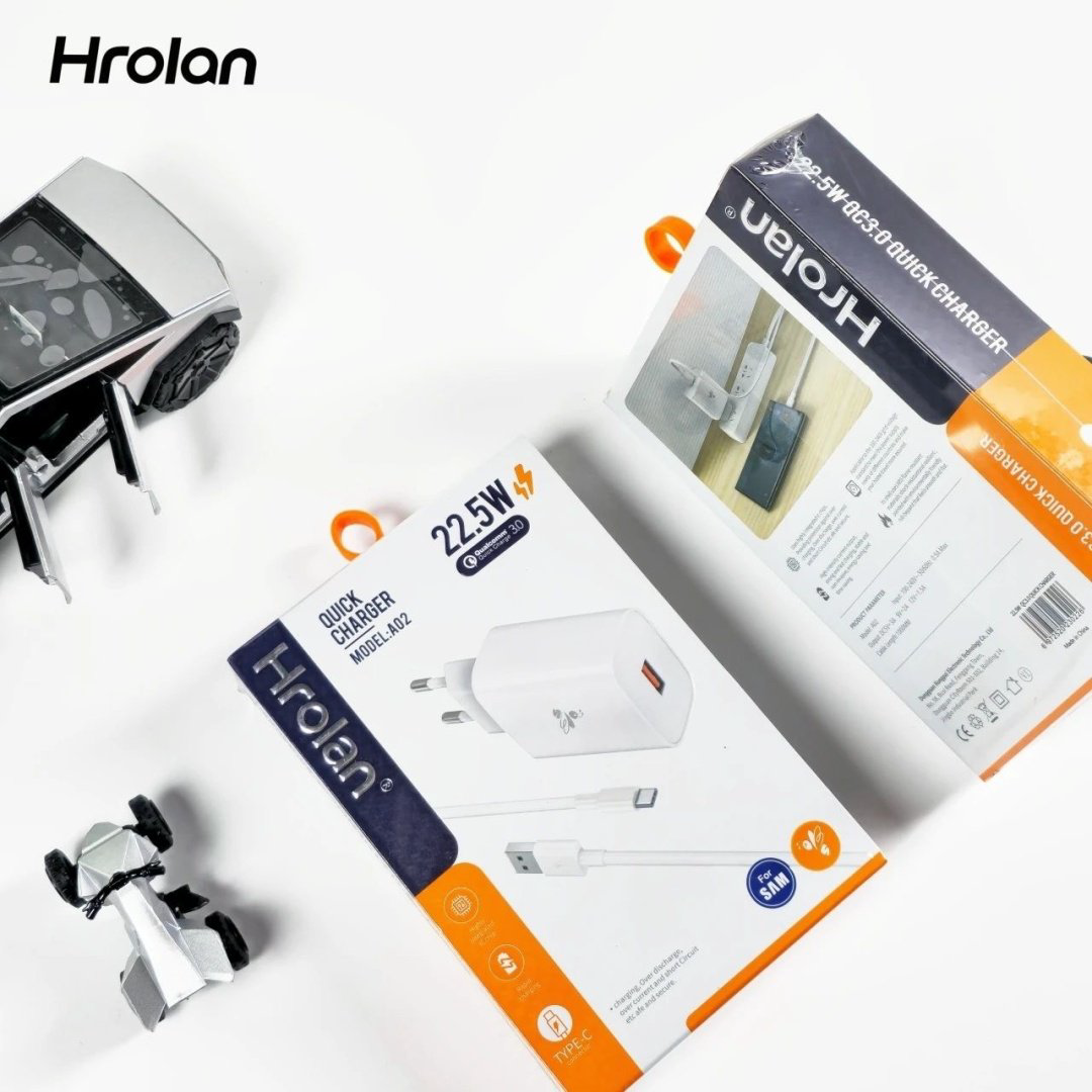 Зарядное устройство Hrolan A02 22.5W USB белый купить,3000