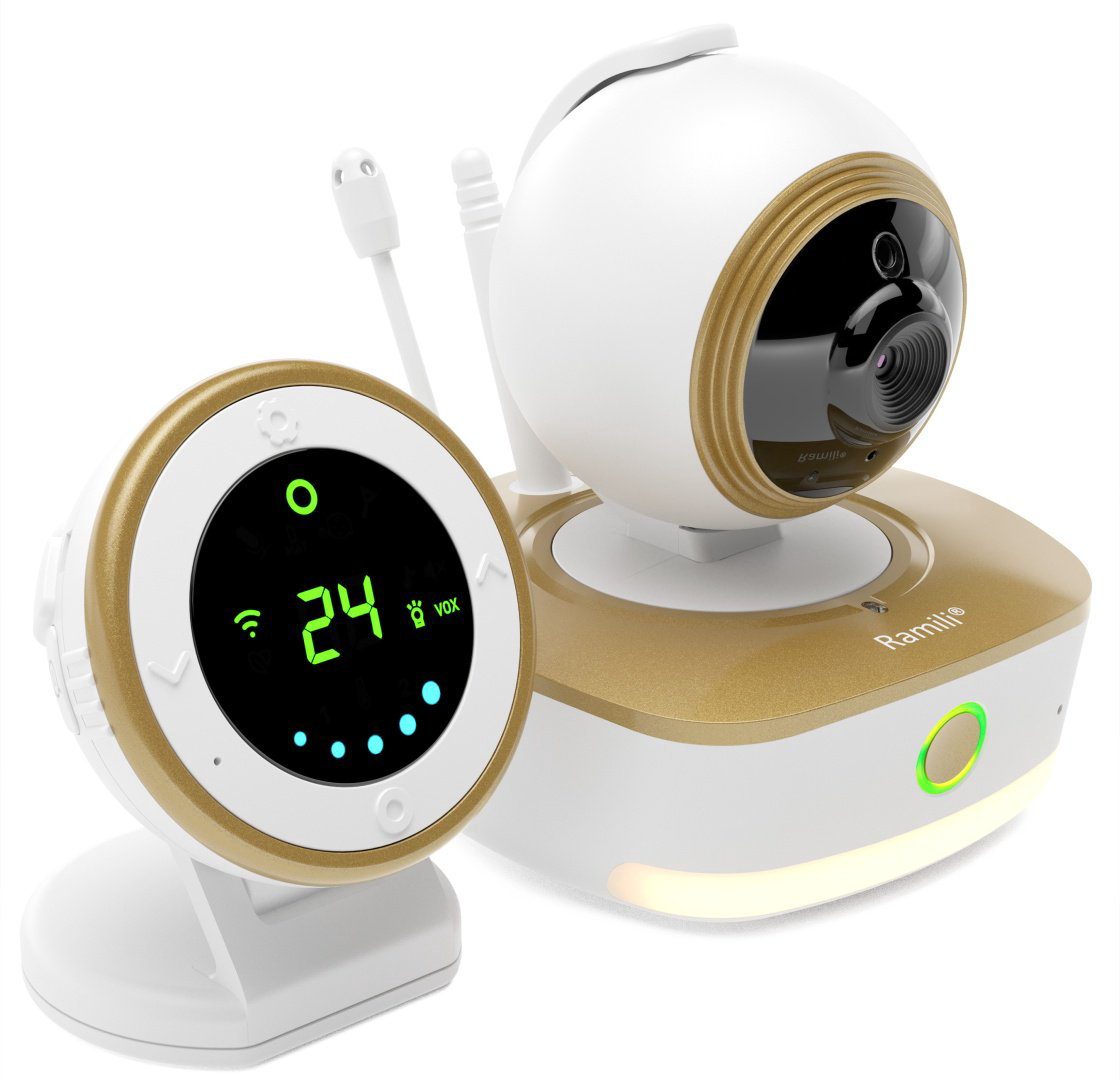Видеоняня Ramili 2-в-1 Wi-Fi Full HD с повышенной дальностью RV1800 купить,NaN