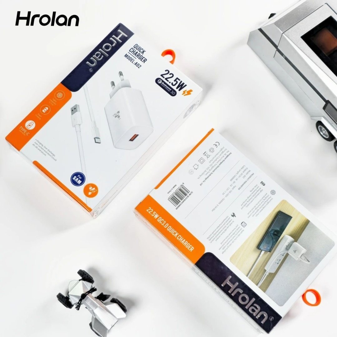 Зарядное устройство Hrolan A02 22.5W USB белый купить,3000