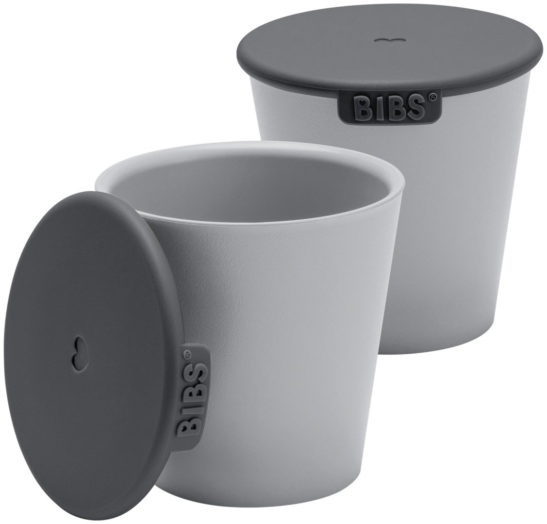 Комплект посуды BIBS 4310223 , пластик, серый