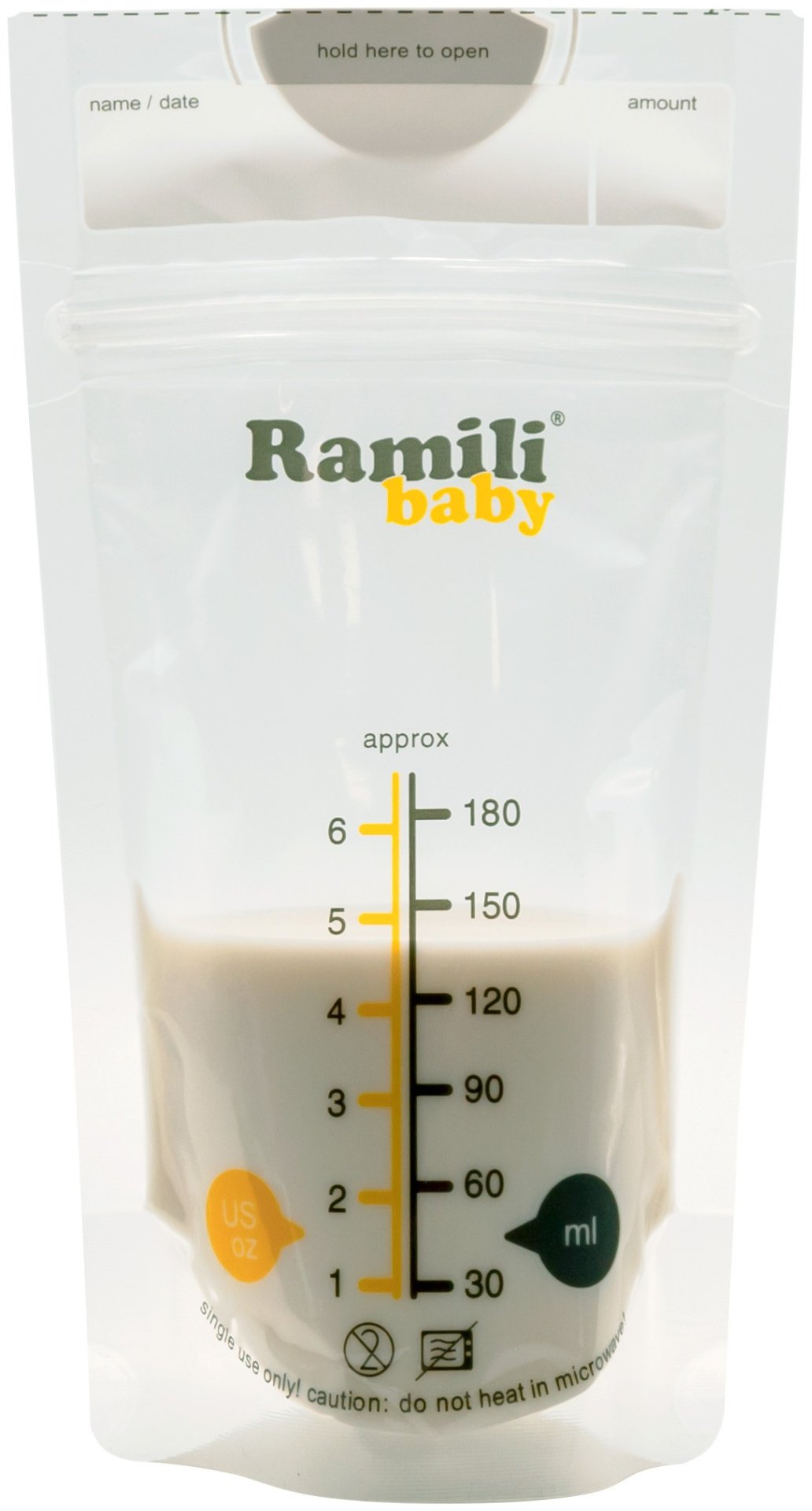 Пакет Ramili Для грудного молока Baby BMB40, объём 180 мл, 30 шт купить,0