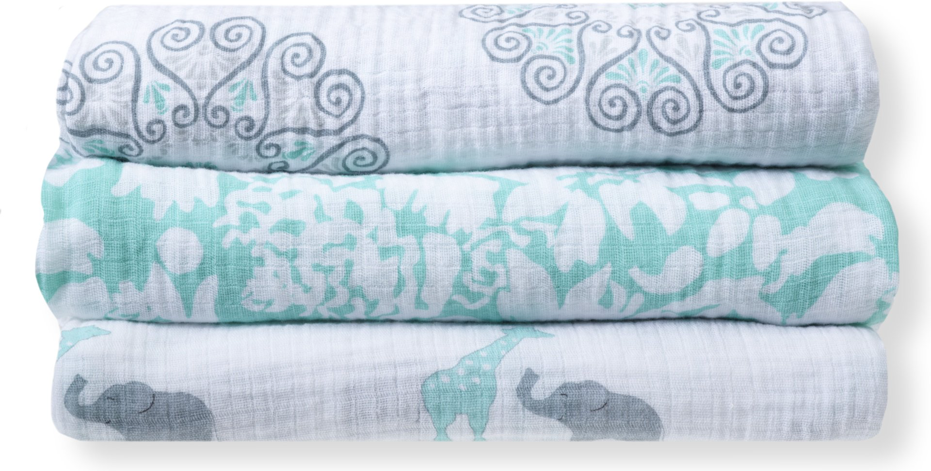 Пеленка текстильная Swaddle Designs Sweet Dreams SD-476SC, 3 шт, 120x120 см купить,NaN