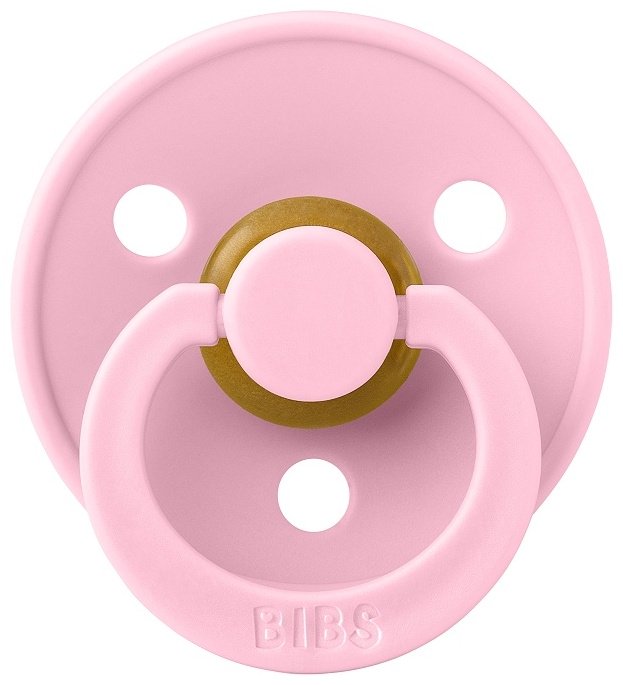 Пустышка BIBS Colour - Baby Pink, 6&#43; мес., 1 шт, розовый