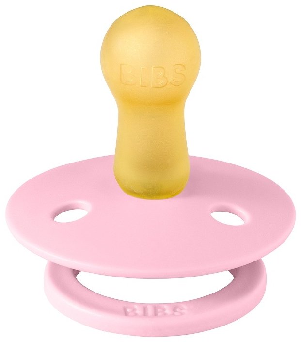 Пустышка BIBS Colour - Baby Pink, 6&#43; мес., 1 шт, розовый купить,0