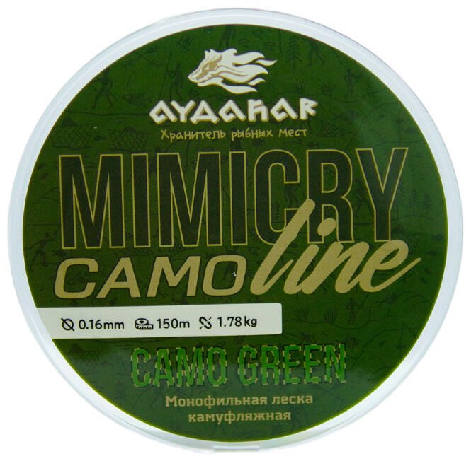 Айдахар монофильная леска 3D Nylon Normal Quality 0.16 мм зеленый купить,NaN
