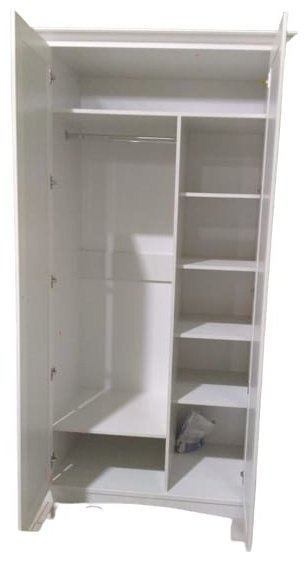 Шкаф распашной Пинскдрев 1050 113x220х64.3см белый купить,NaN