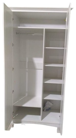 Шкаф распашной Пинскдрев 1050 113x220х64.3см белый купить,NaN