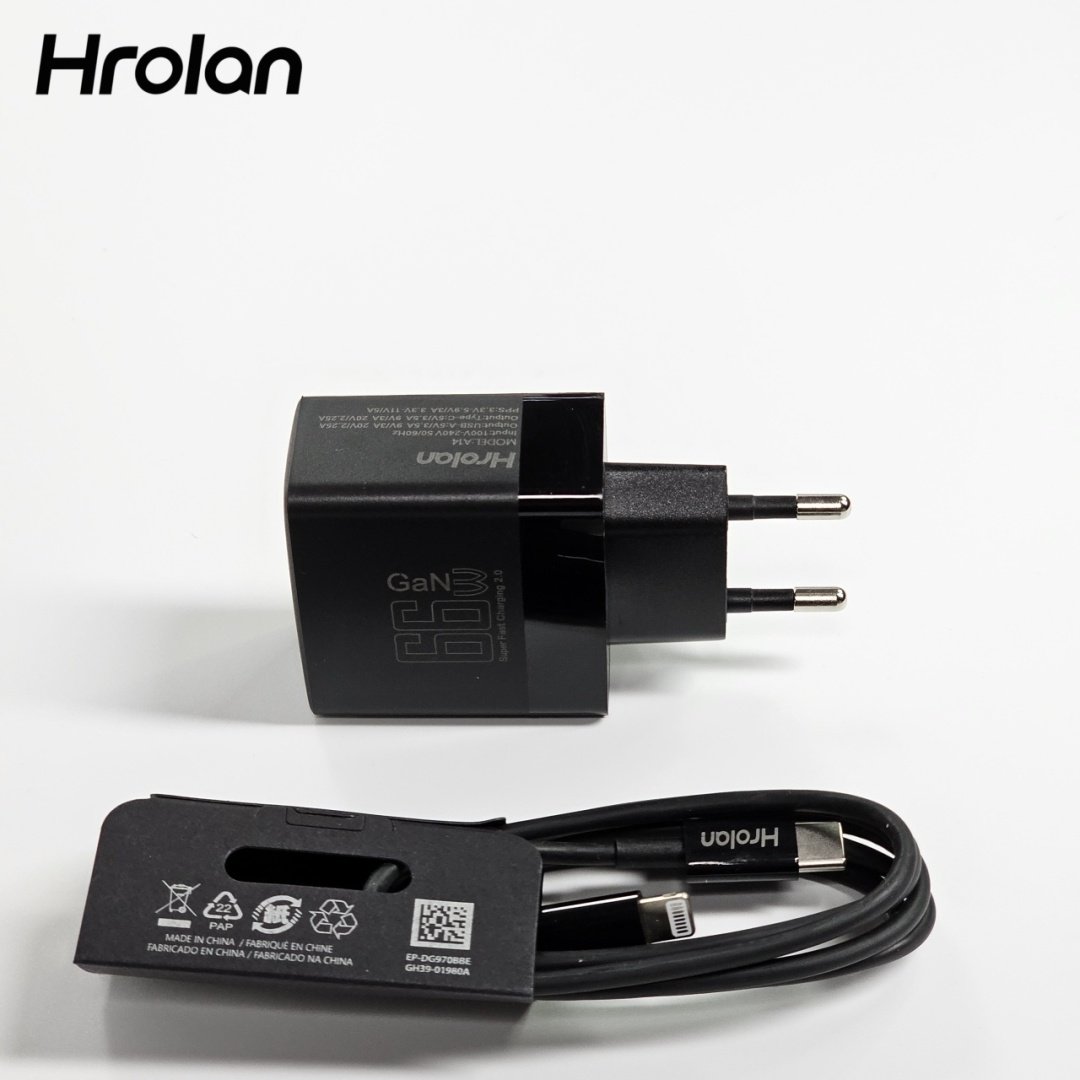 Зарядное устройство Hrolan A13 30W Lightning, USB Type-C, USB черный купить,8000